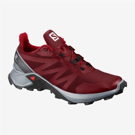 Salomon SUPERCROSS Mens Trail Running Shoes Red UK APHJ
